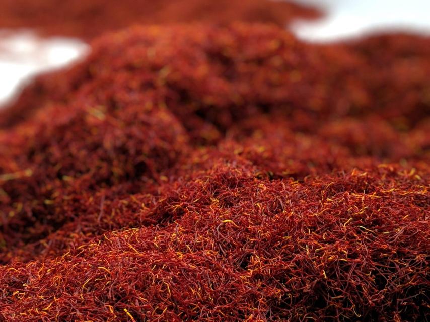 Hebras de azafrán antes de ser envasadas