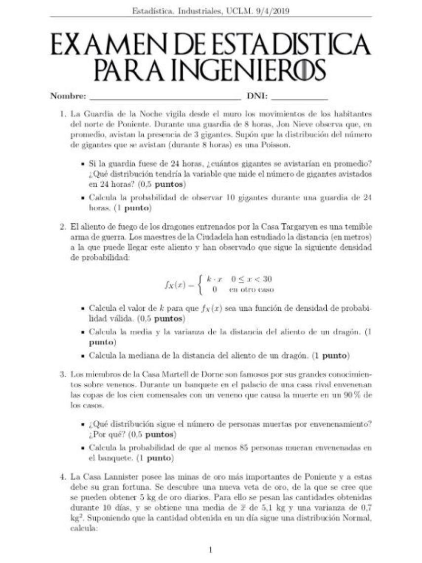 El examen de estadística que Virgilio preparó para sus alumnos (1)