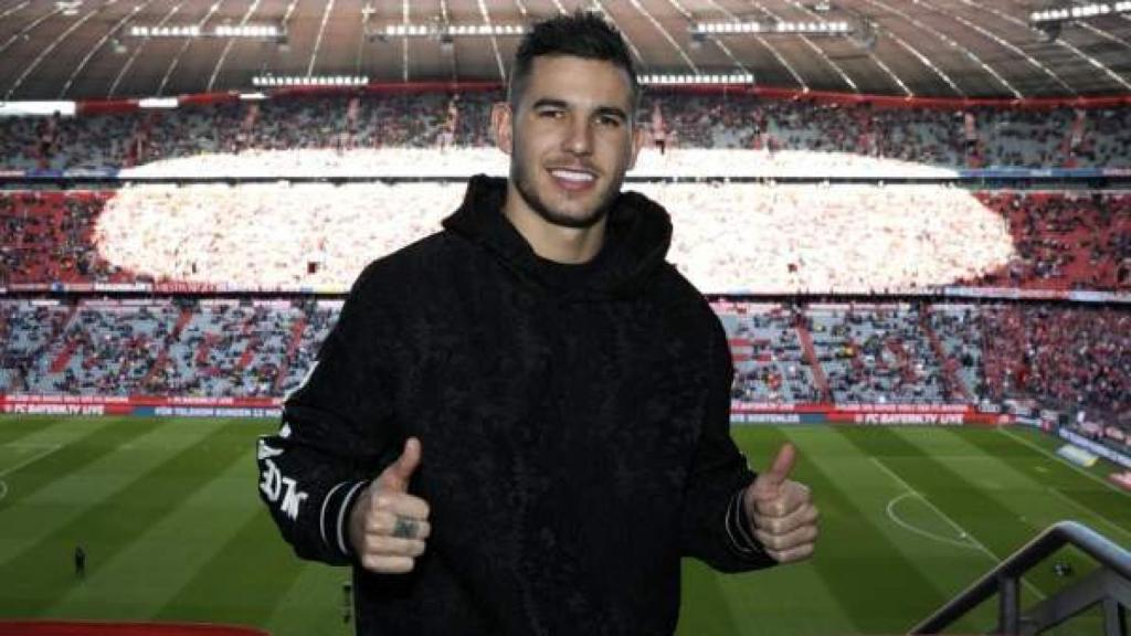 Lucas Hernández, en el Allianz Arena