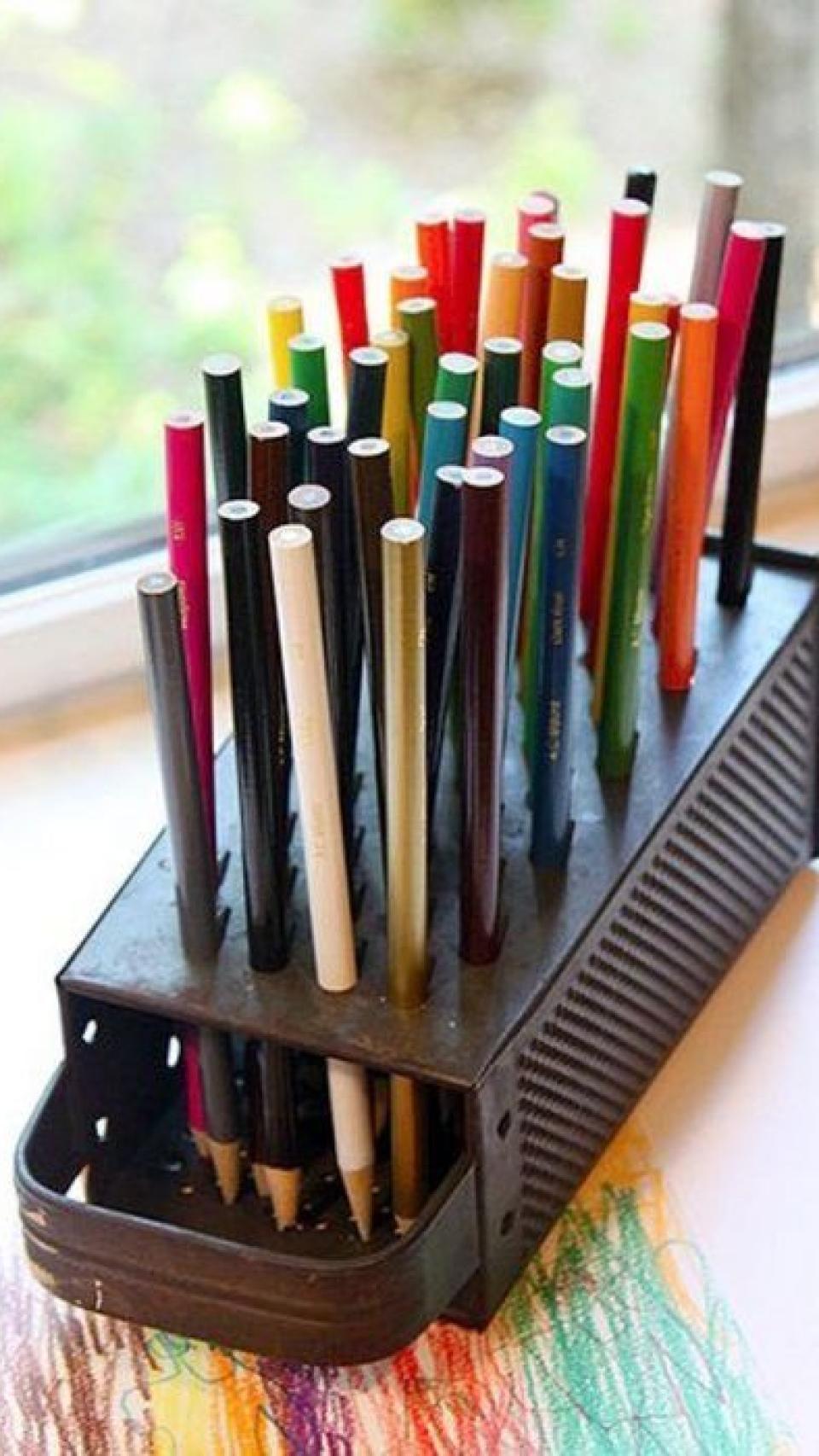 Pinturas ordenadas gracias al rallador