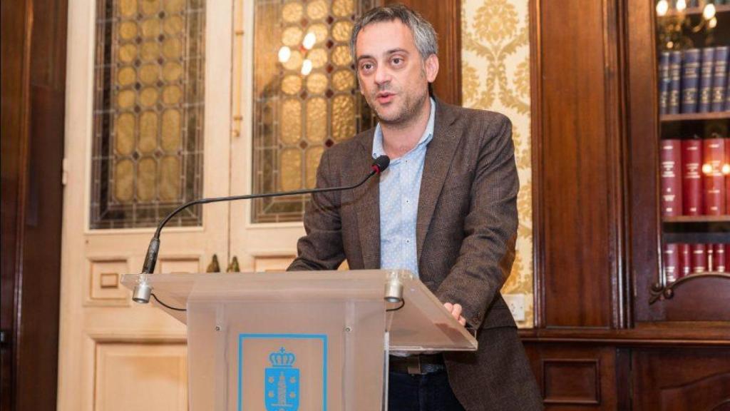Xulio Ferreiro, en una comparecencia en el Ayuntamiento