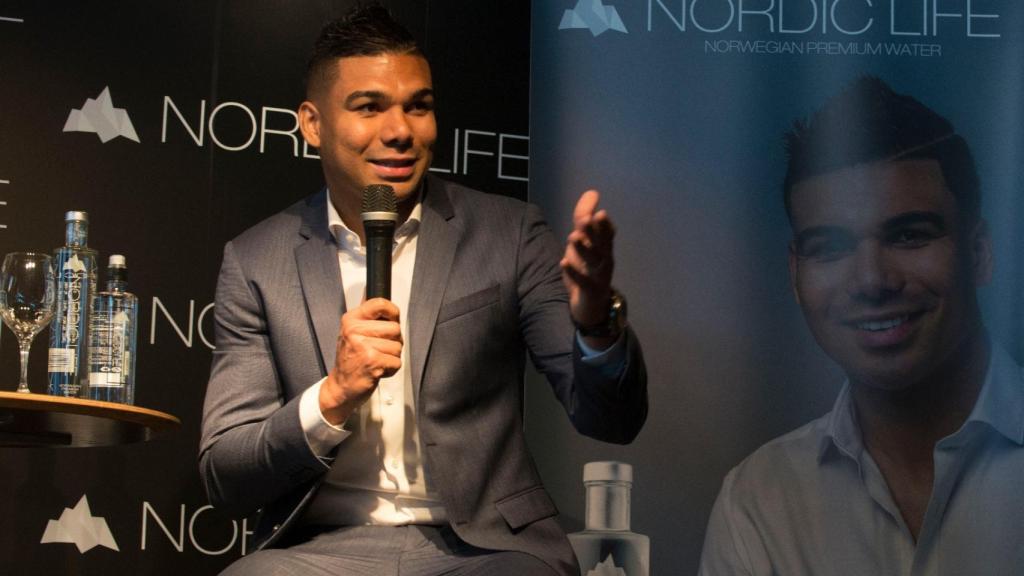 Casemiro, en un acto publicitario. Foto: Best of you