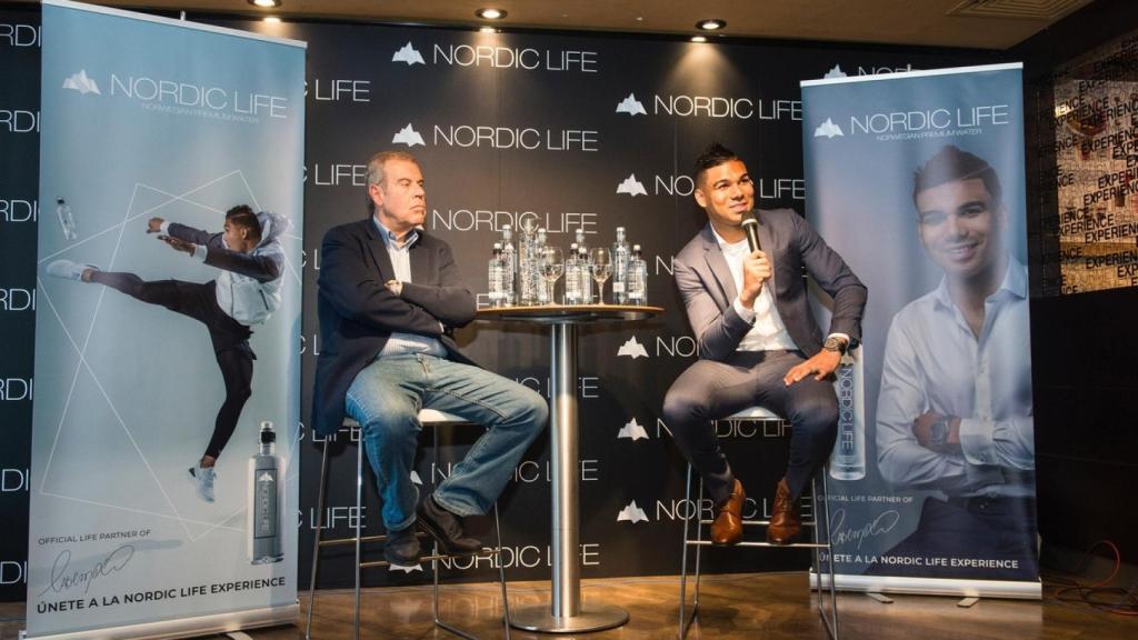 Casemiro, en un acto publicitario. Foto: Best of you