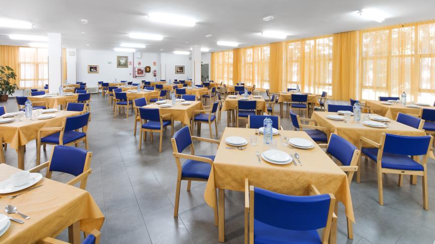 Comedor de la residencia.