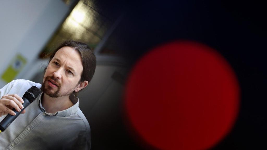 Pablo Iglesias, durante un acto de campaña.