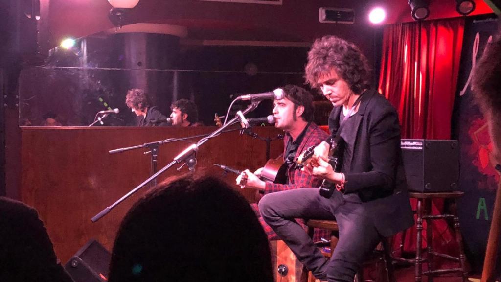 Rubén Pozo y Lichis sobre el escenario anoche