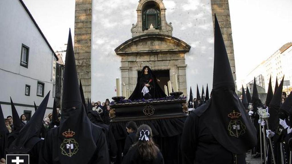 Imagen de una procesión de Semana Santa