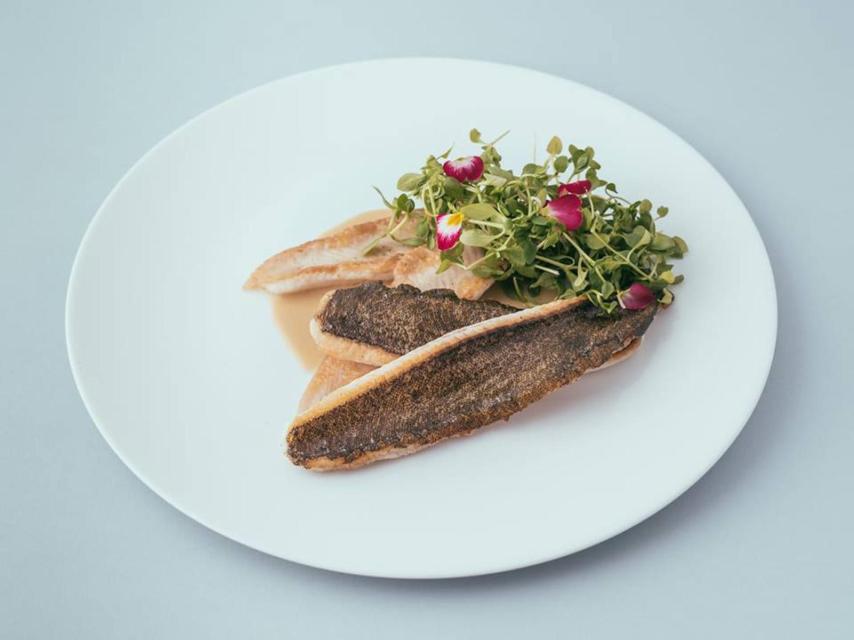 Un plato del menú de Efímero