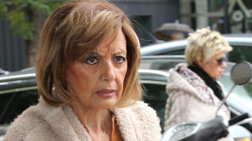 María Teresa Campos por las calles de Madrid.