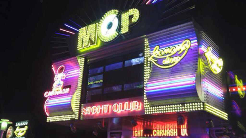 Banana Disco, un discoteca para turistas en Magaluf (Mallorca).