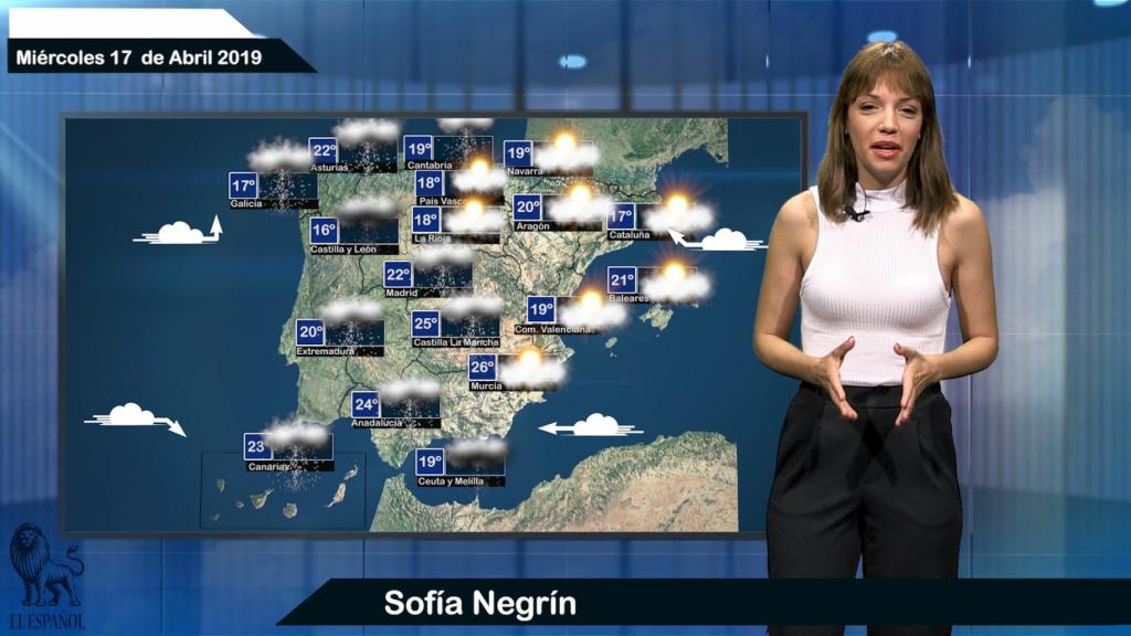 Fotograma del pronóstico del tiempo.