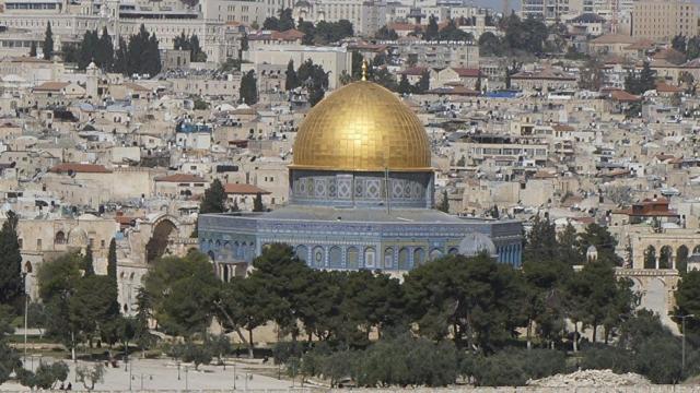 La mezquita de Al-Aqsa en Jersusalén.