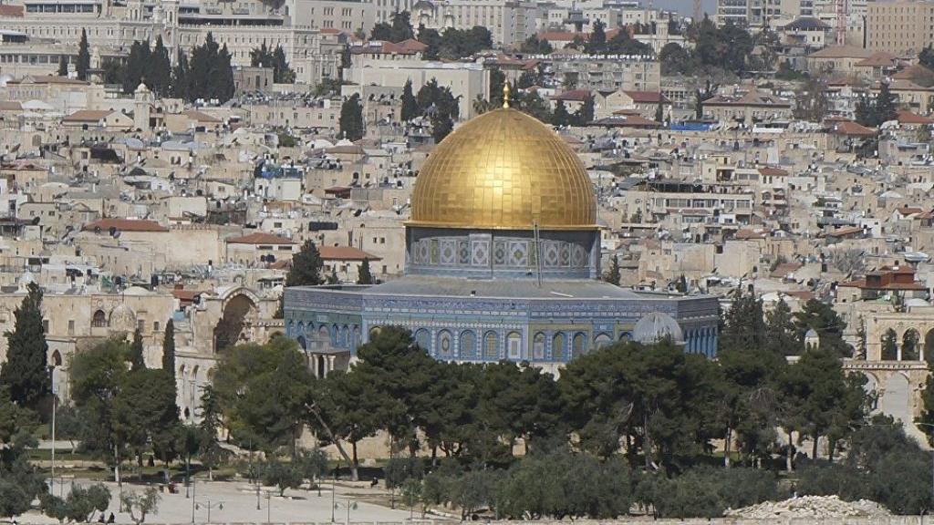 La mezquita de Al-Aqsa en Jersusalén.