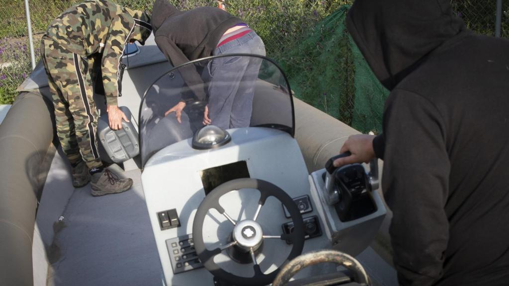 Una de las muchas lanchas que utilizan los narcotraficantes en el Campo del Gibraltar.