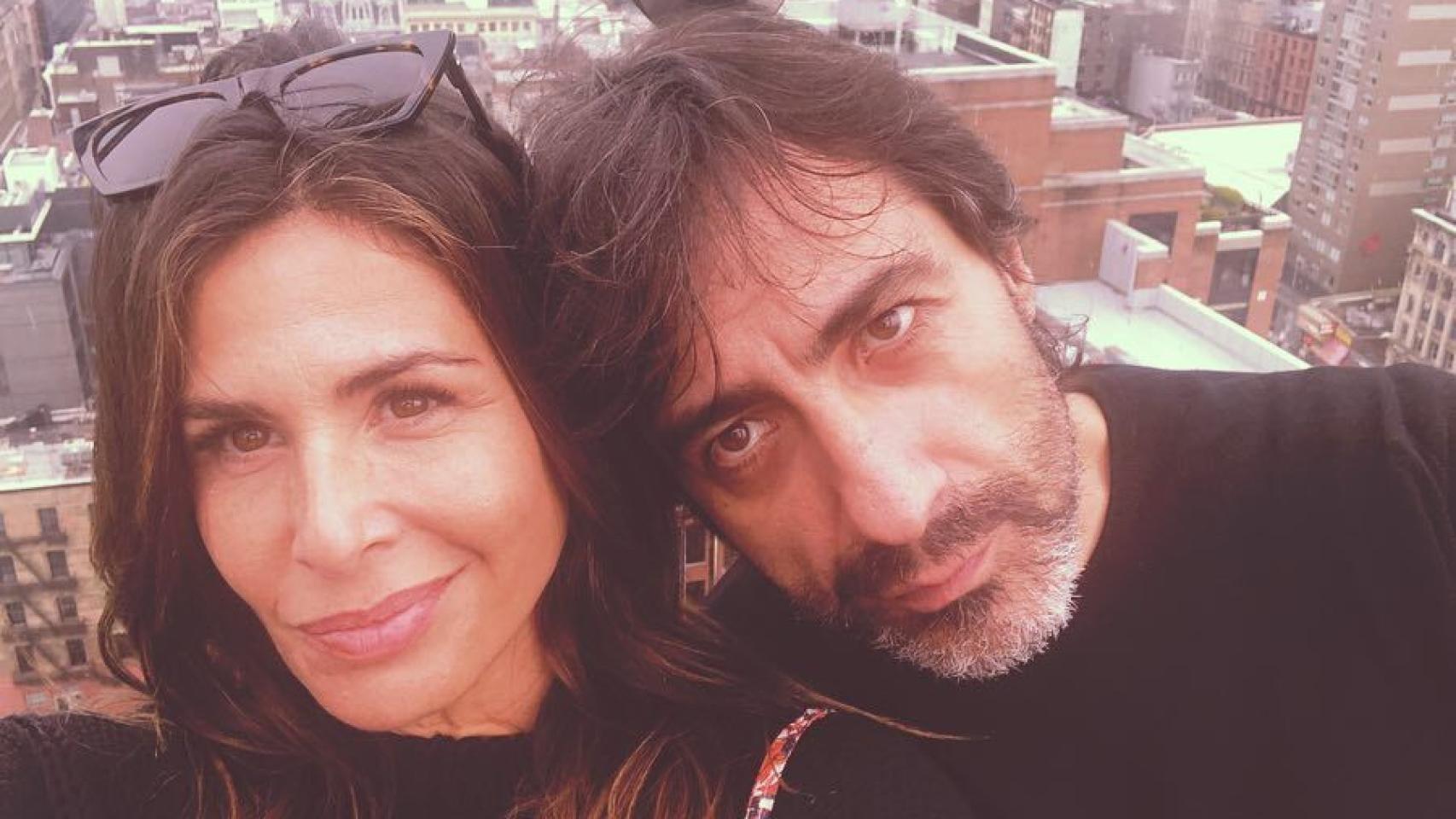 Nuria Roca y Juan del Val, en la azotea de su lujoso hotel en NYC.