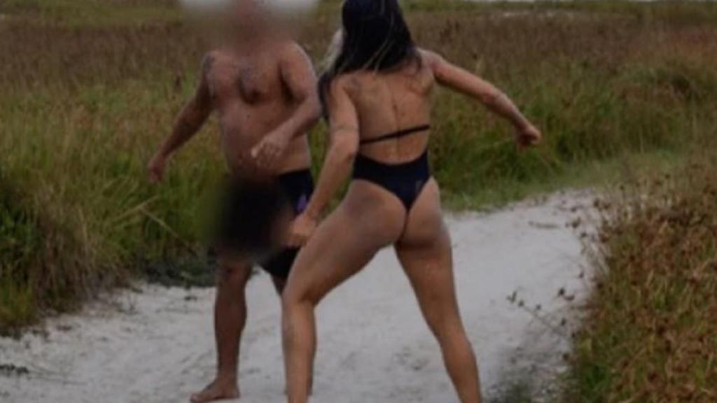 Joyce Vieira planta cara a un acosador. Foto: Twitter (@BlogCarlosMagno)