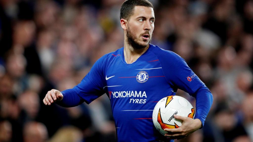 Hazard, en un partido del Chelsea