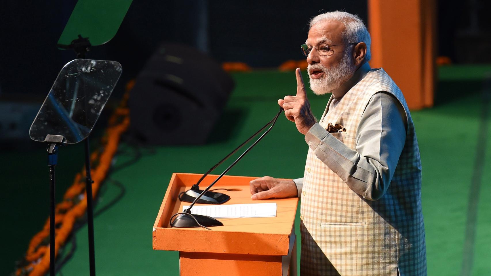 Narendra Modi, presidente de India.