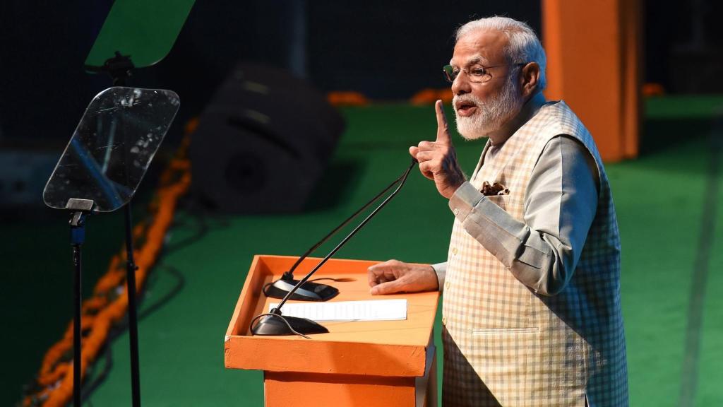 Modi, presidente de India, se juega la reelección en las urnas.