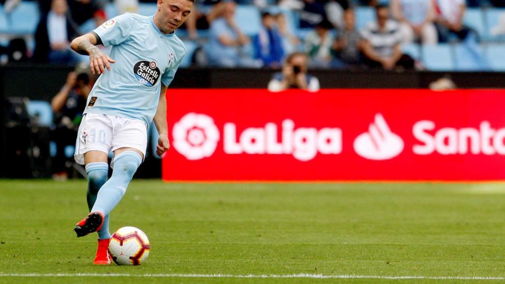 Iago Aspas, en el duelo ante el Girona