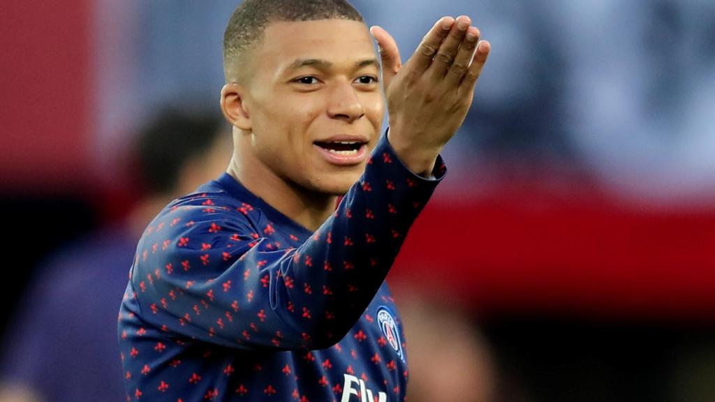 Kylian Mbappé, en un partido del PSG de la Ligue-1