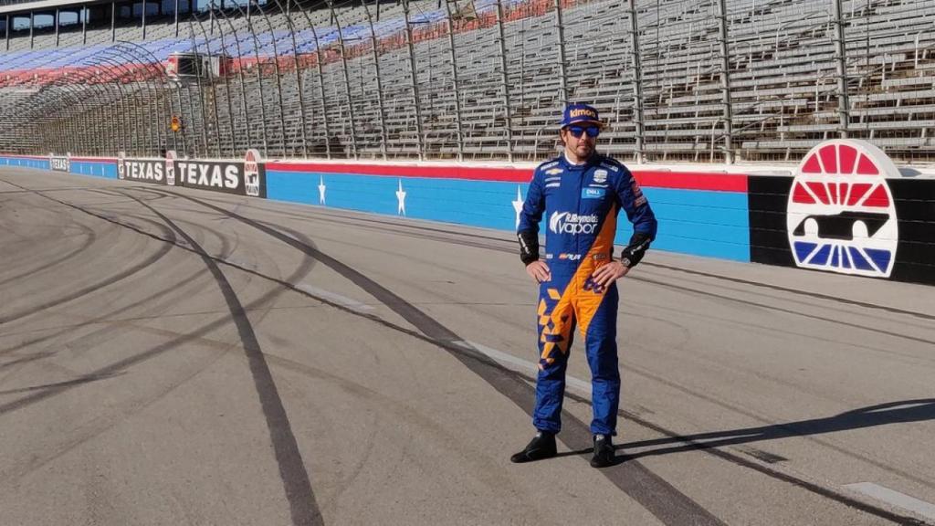 Fernando Alonso, en la preparación de las 500 Millas de Indianápolis