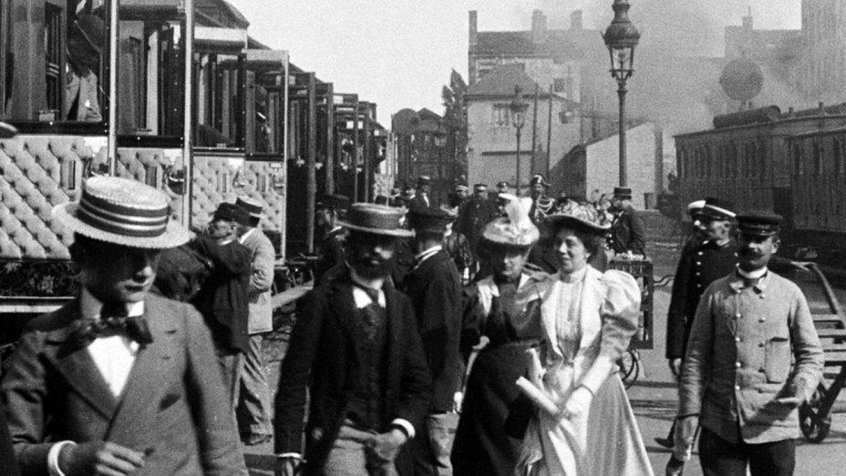 Fotograma de una de las películas de los hermanos Lumière, exhibidas por José Sellier en A Coruña.