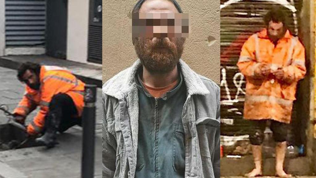 El presunto violador del Raval robando cable y con un palo para pegar a las prostitutas.