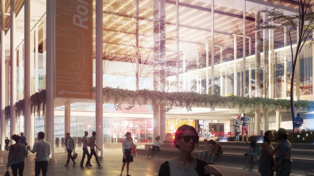 Concepto de una de las estaciones del proyecto Cross River Rail.