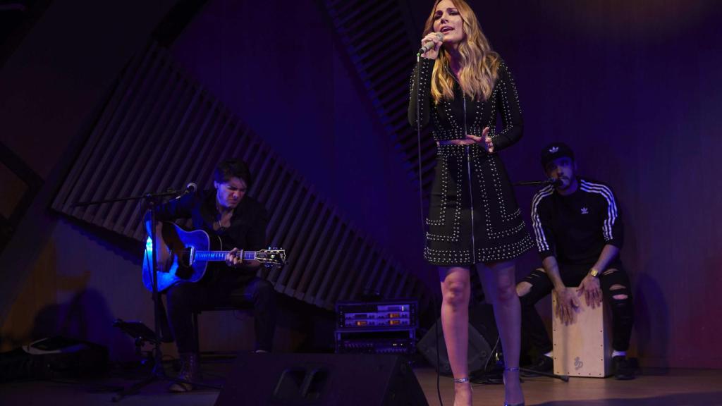Edurne, feliz con su vuelta a los escenarios.