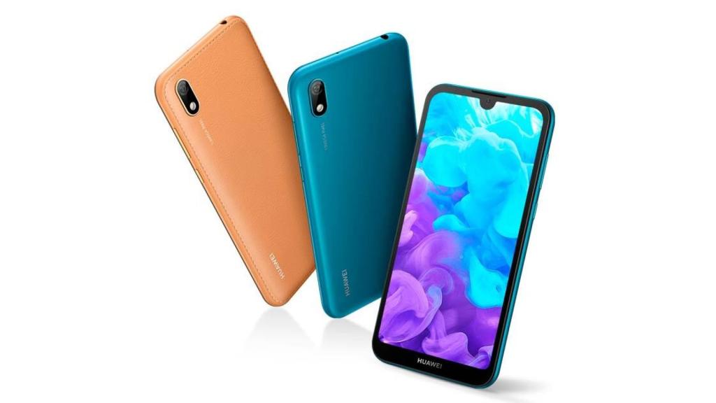 Huawei Y5 2019, trasera en imitación de cuero para un móvil muy ajustado