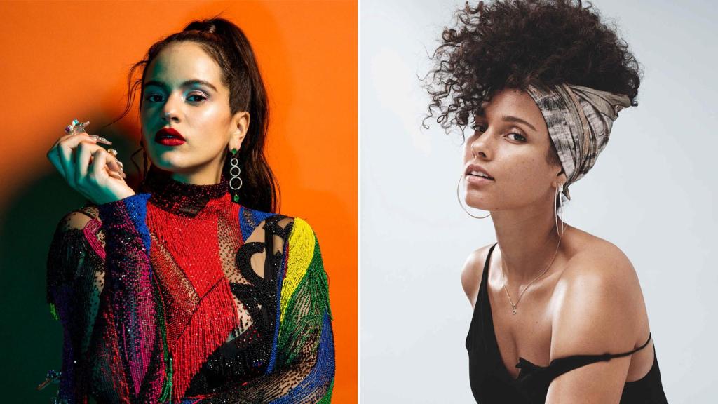 Fragmento del vídeo de Alicia Keys pidiendo ayuda a Rosalía.