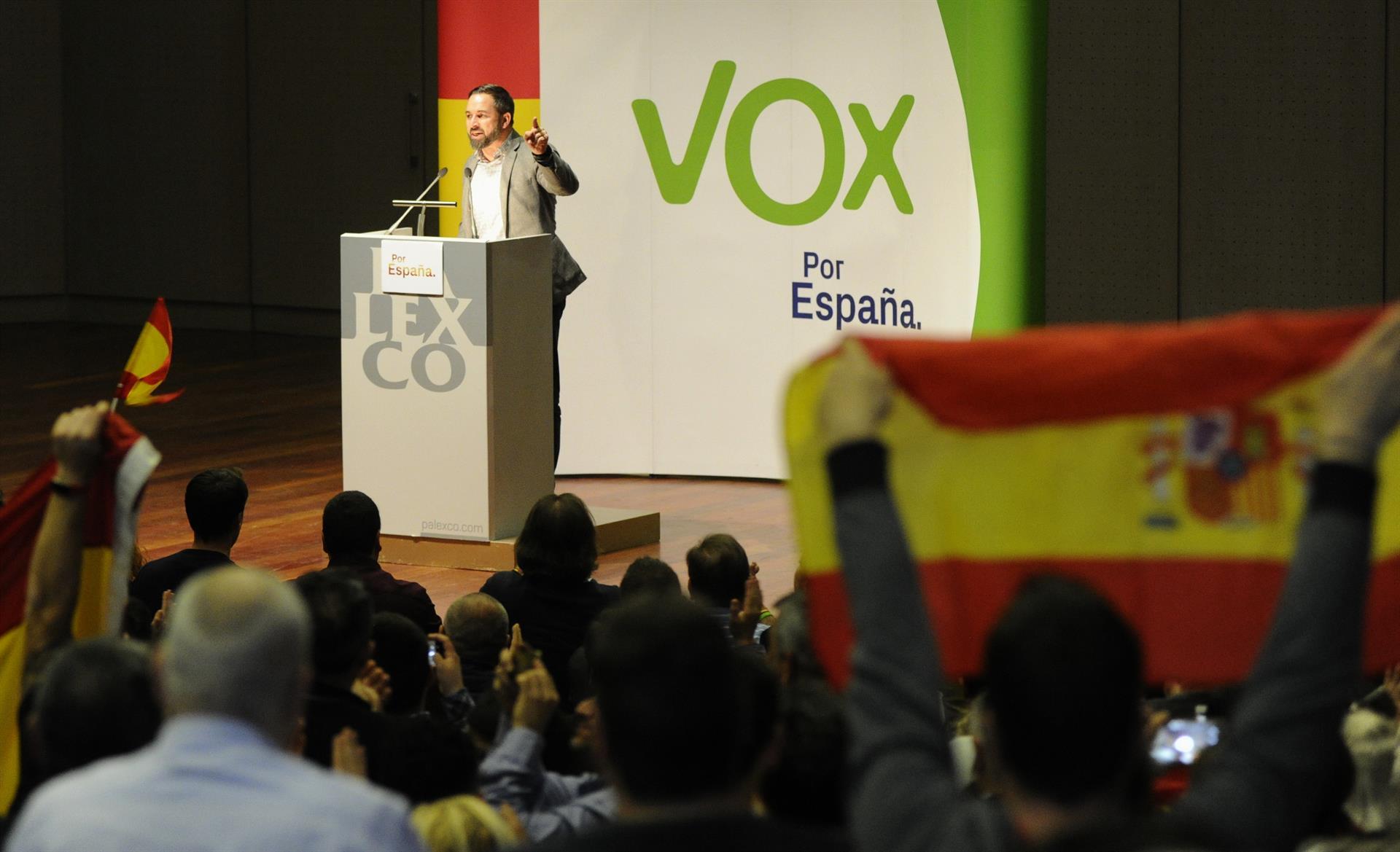 Santiago Abascal, en Palexco (EP)