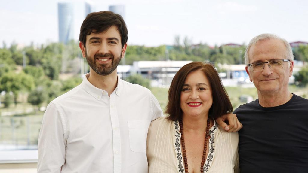 Pablo Fernández, Paloma Llaneza y Ramón López de Mántaras (de izquierda a derecha).