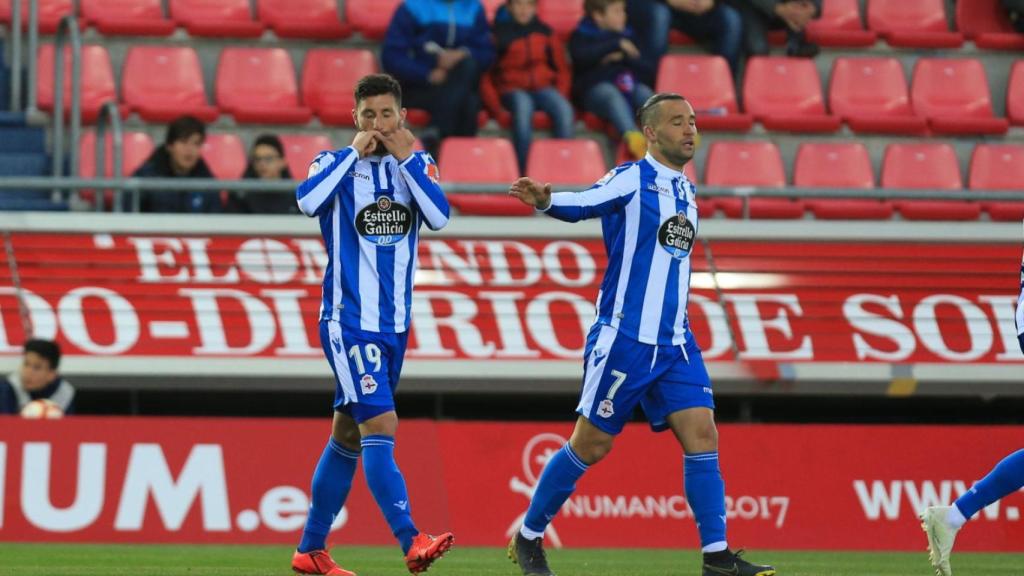 Numancia-Dépor (1-2): Alegría e inyección de moral en Los Pajaritos
