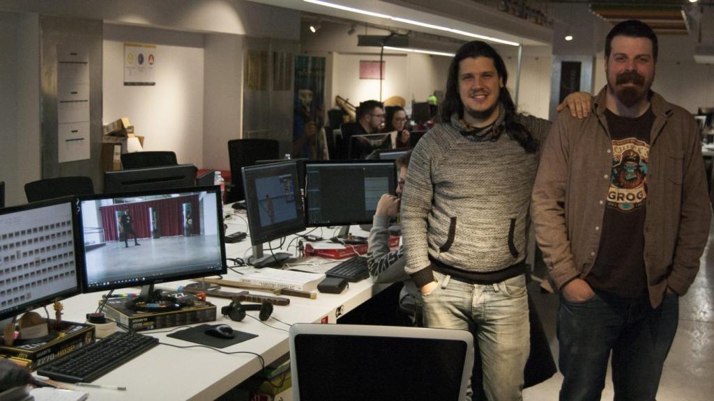 Javi y Sergio en la sede de Gato Salvaje