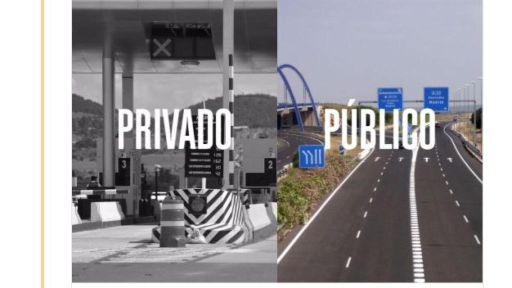 Imagen de algunos de los mensajes difundidos por la formación