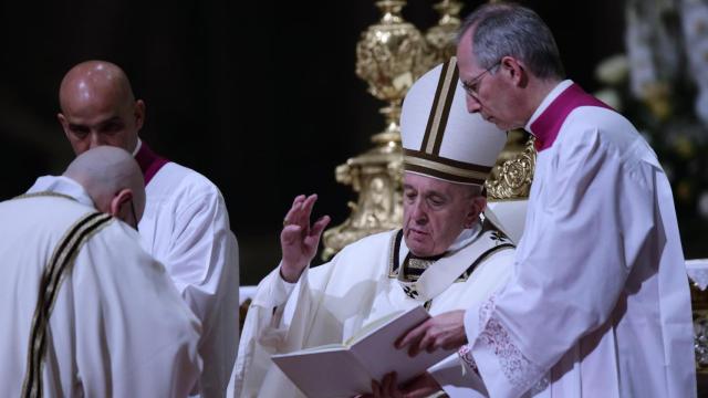 El Papa Francisco, en San Pedro del Vaticano.