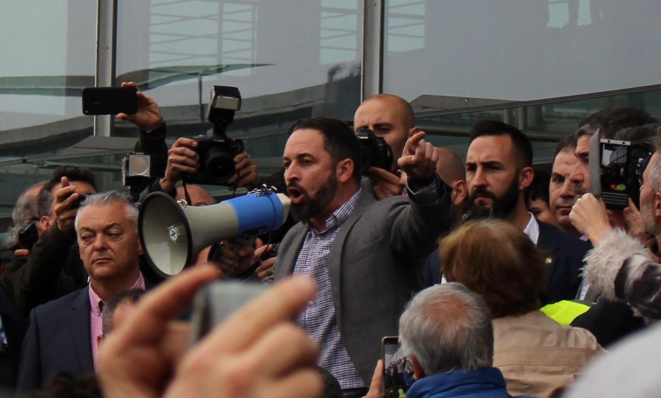 Santiago Abascal en Palexco, hace unos días.