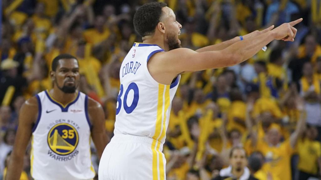 Stephen Curry, durante el partido contra los Rockets