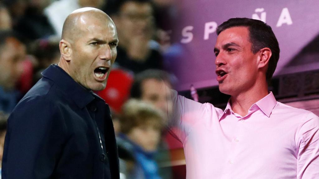 Zinedine Zidane y Pedro Sánchez