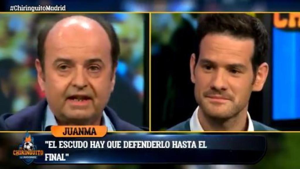 Juanma Rodríguez anoche en El Chiringuito.