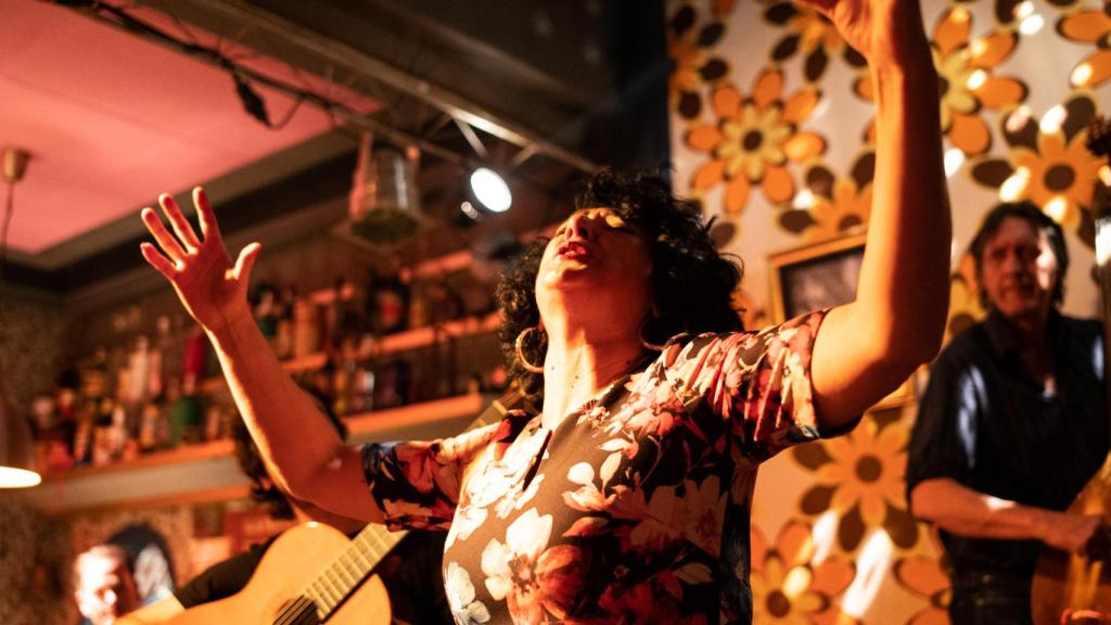 Piluka en plena actuación.