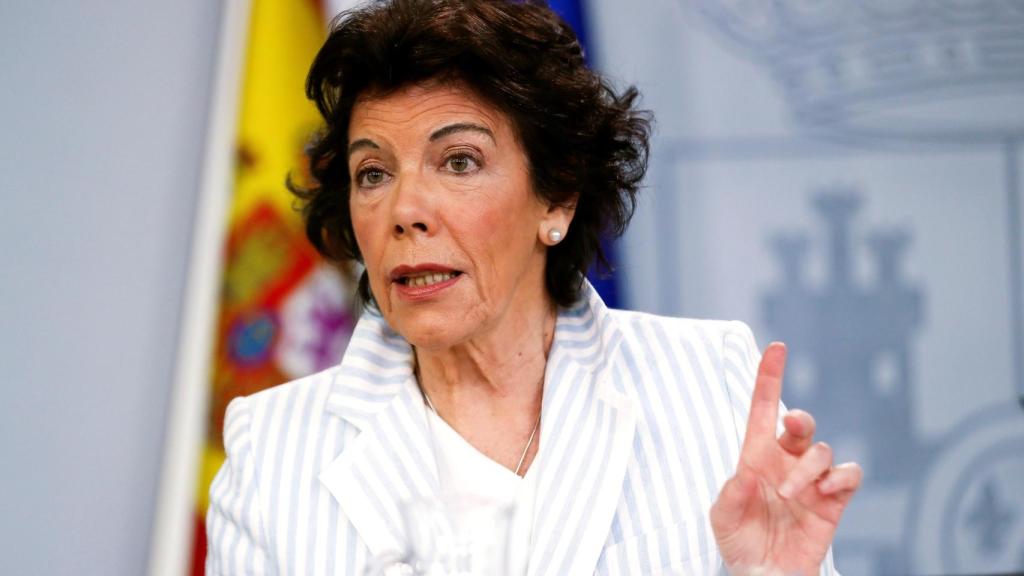 Celáa, durante una rueda de prensa del Consejo de Ministros