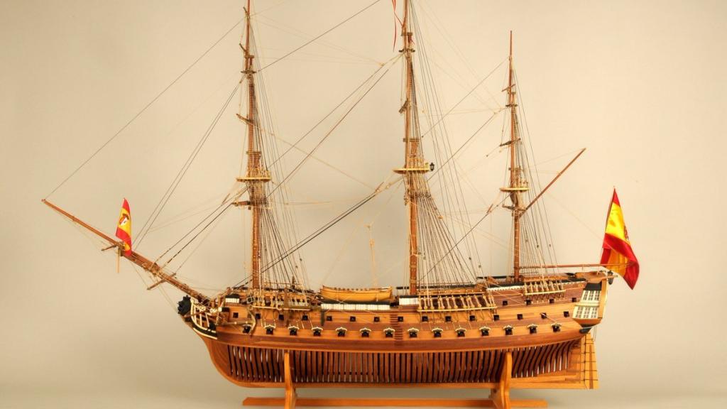 Maqueta del navío San Telmo.