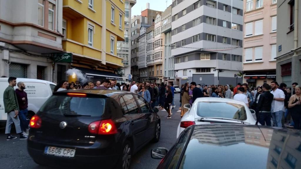 La calle San Juan, un domingo.