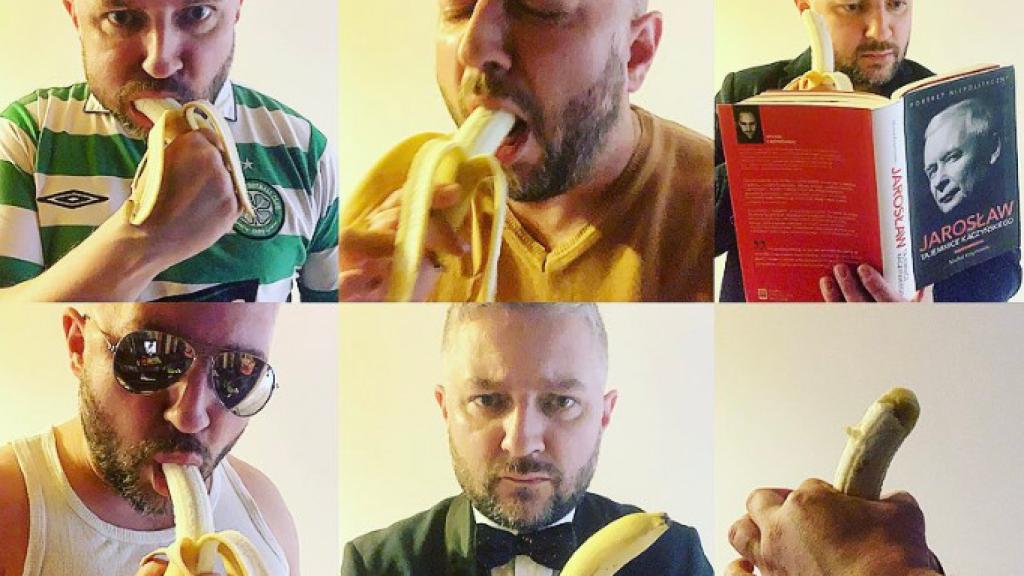 Aleksander Twardowski, un artista polaco, apoyando la campaña.