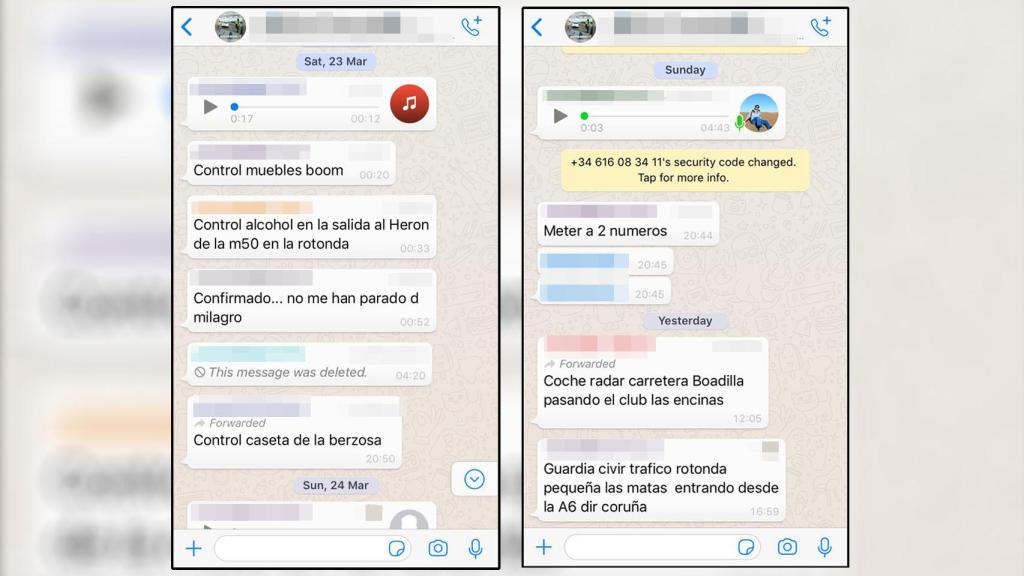 Los grupos de WhatsApp son otra forma de alertar a conductores por zonas geográficas.