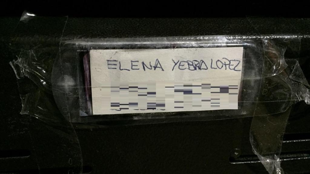 En el buzón, solamente Elena y su hija. No consta su nueva pareja