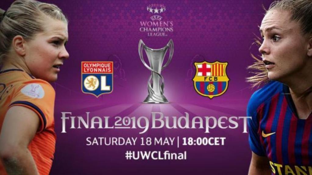 Anuncio de la final de Champions femenina. Foto: www.uefa.com